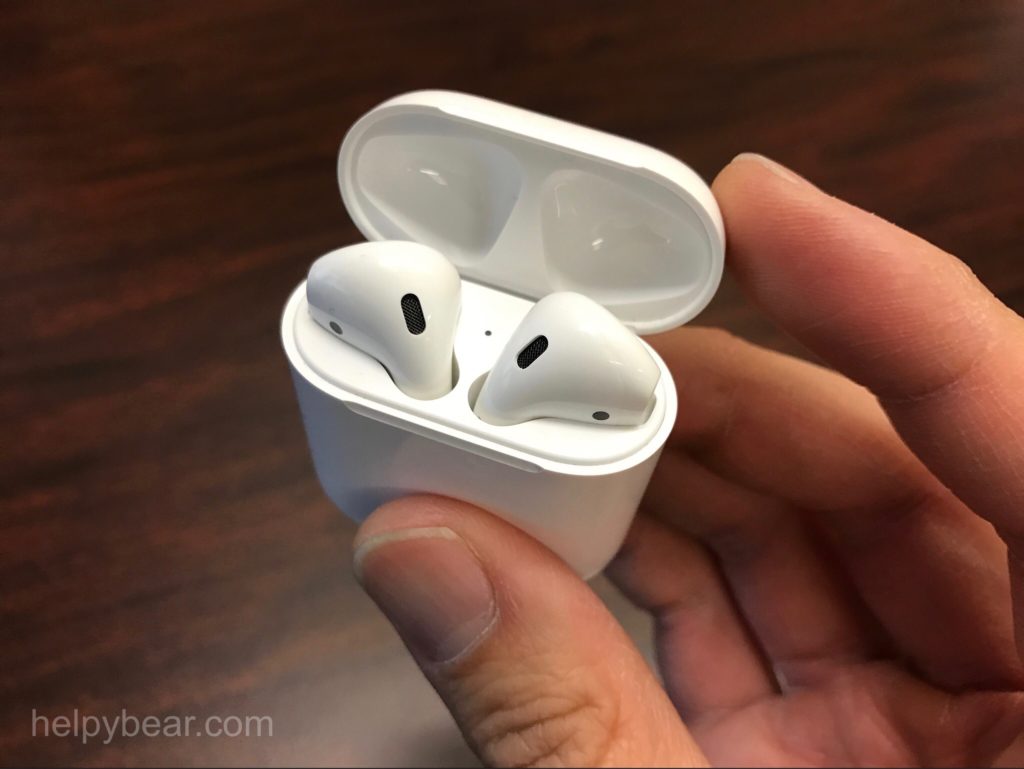 The AirPod Case keeps the earbuds protected and topped off with power.